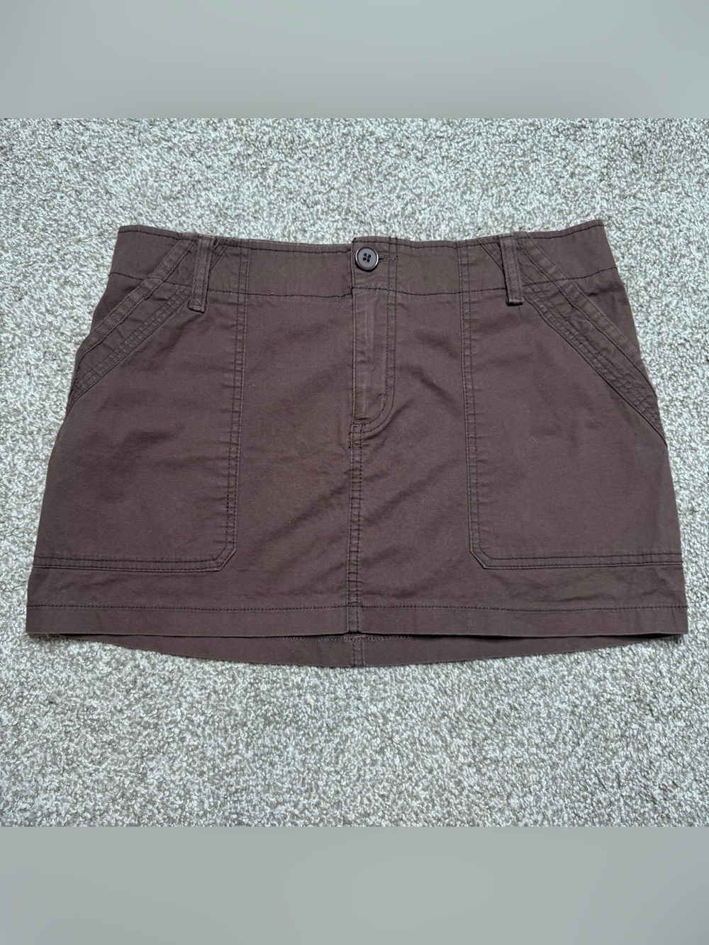 Brown mini skirt